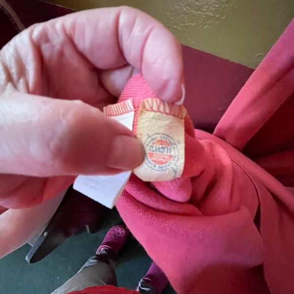 Vintage 70’s Hubba Hubba peachy pink knit tank maxi - Picture 5 of 6